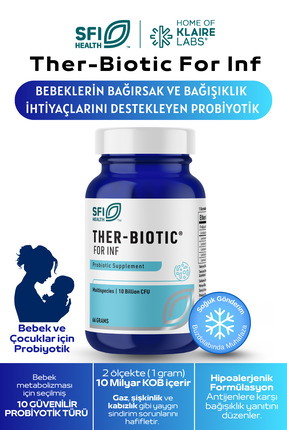 Klaire labs Ther-Biotic Powder For INF 66 Gram -Bebek & Çocuklar İçin Probiyo...