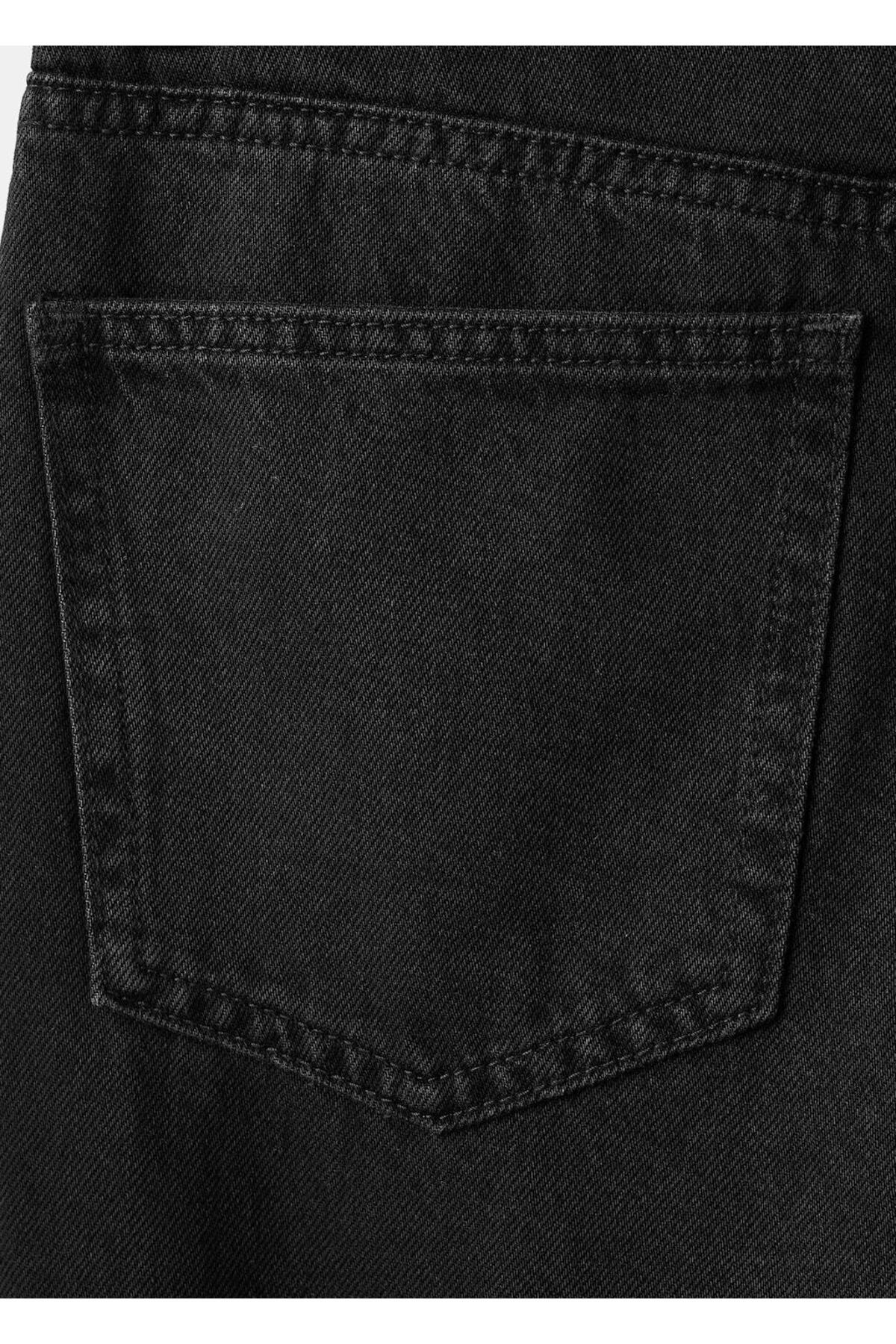 MANGO  Matilda düz kesim orta bel jean pantolon - Görsel 5