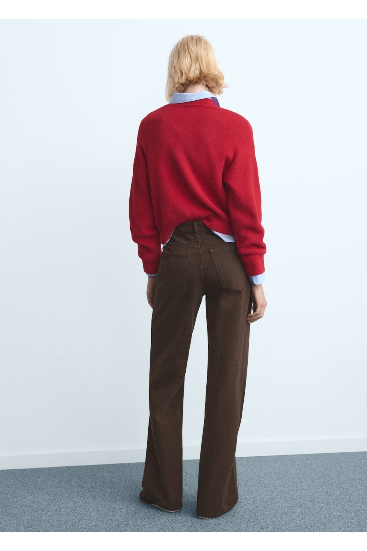 MANGO  Danila wide leg yüksek belli jean - Görsel 4