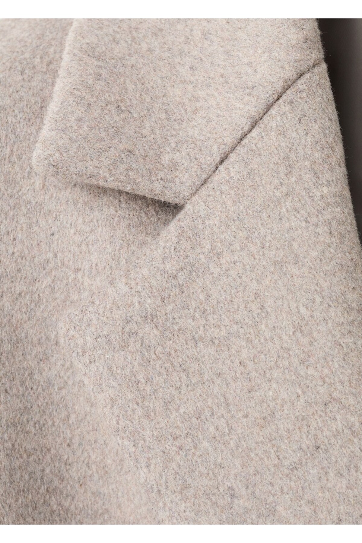 MANGO  Kruvaze yün karışımlı palto - Görsel 5