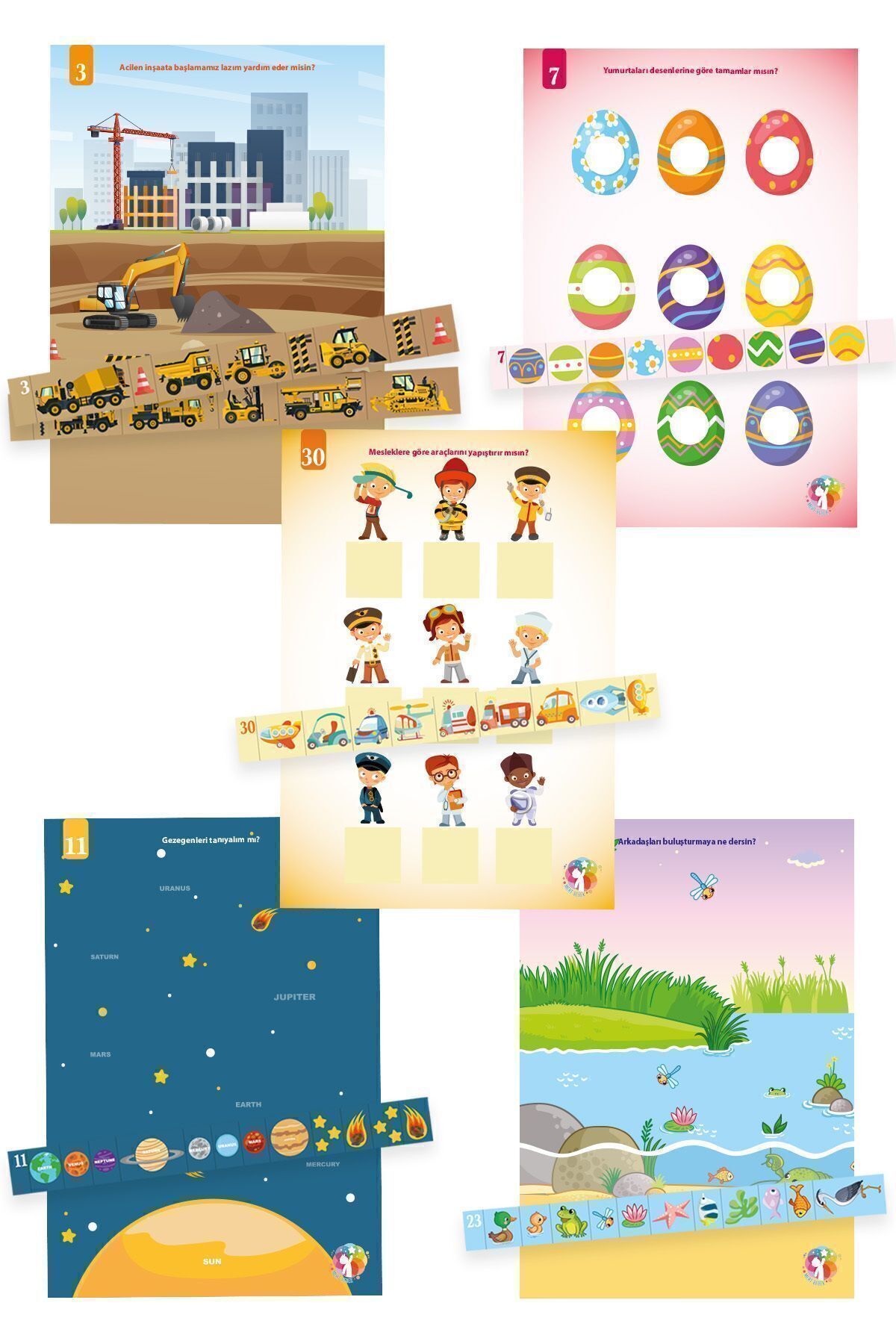 MERT BEBEK KES-YAPIŞTIR-TAMAMLA EĞİTİCİ AKTİVİTE SETİ, OKUL ÖNCESİ MAKASLI ETKİNLİK SETİ fotoğrafı 5 (önizleme)