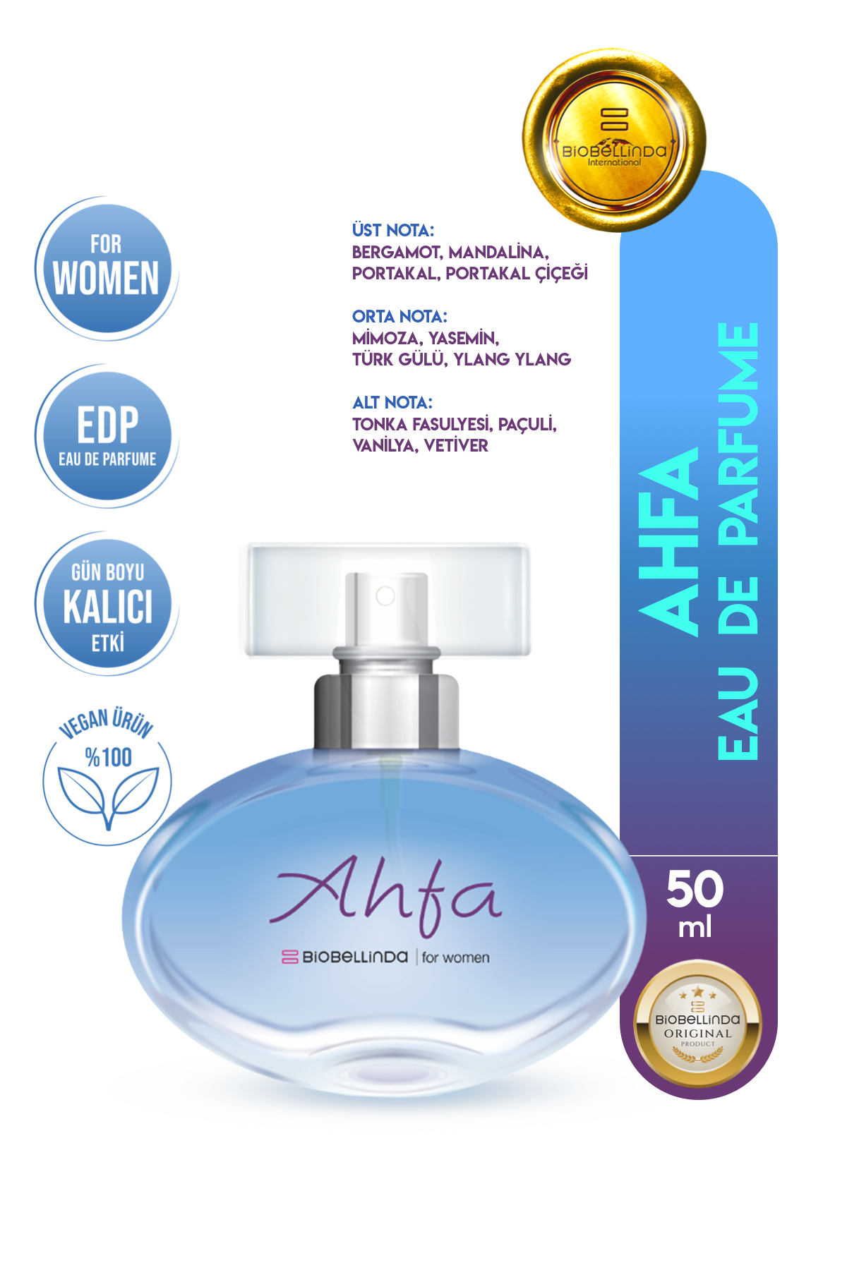 BioBellinda Ahfa Edp 50 Ml Kadın Parfüm - Fiyatı, Yorumları
