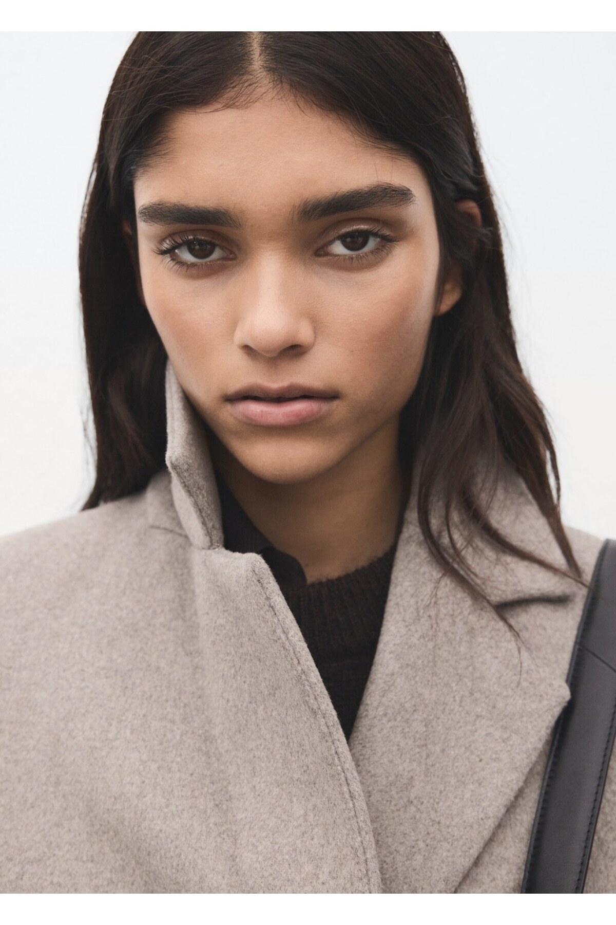 MANGO  Kruvaze yün karışımlı palto - Görsel 6