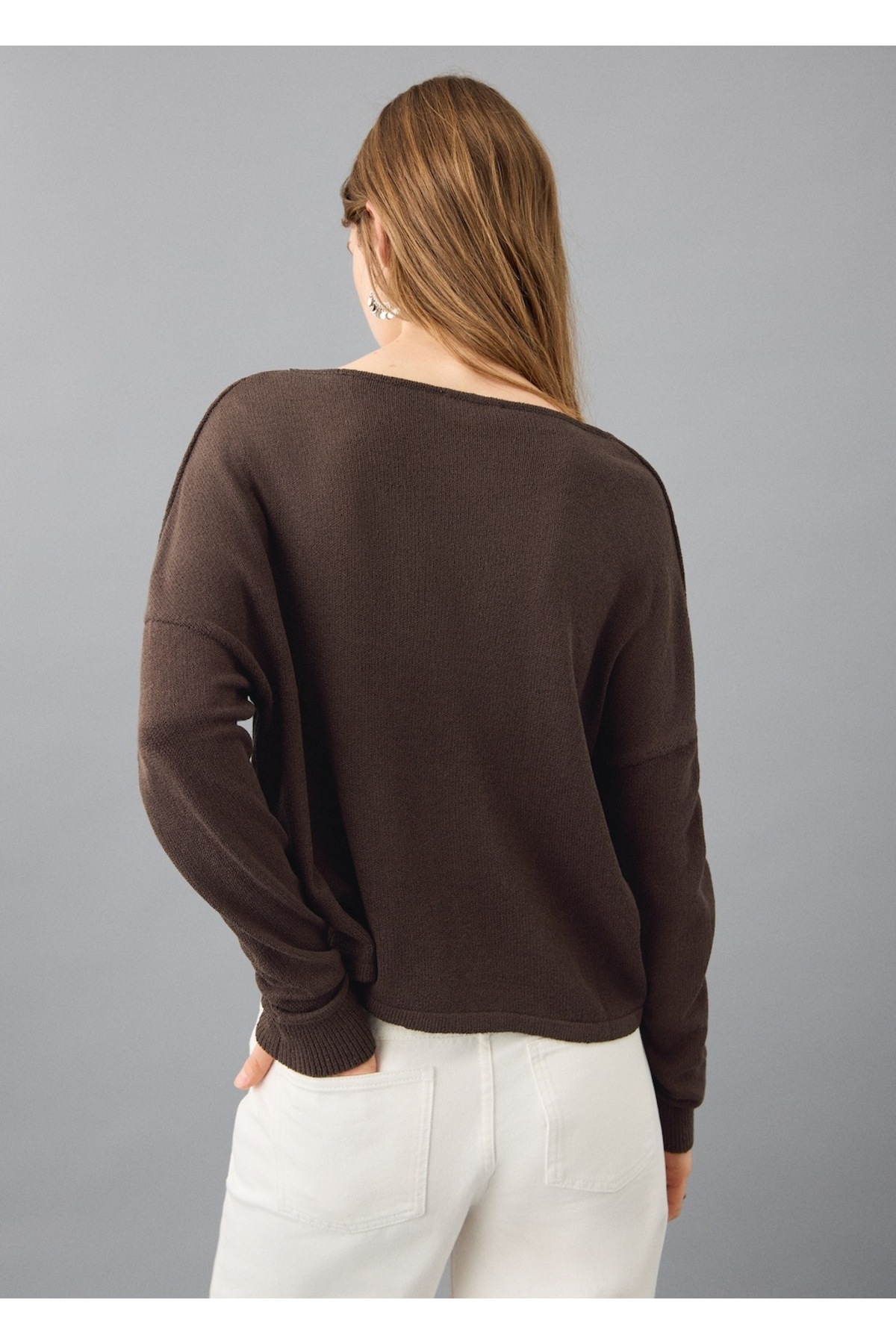 MANGO Teen  Cut-out detaylı örgü kazak - Görsel 4