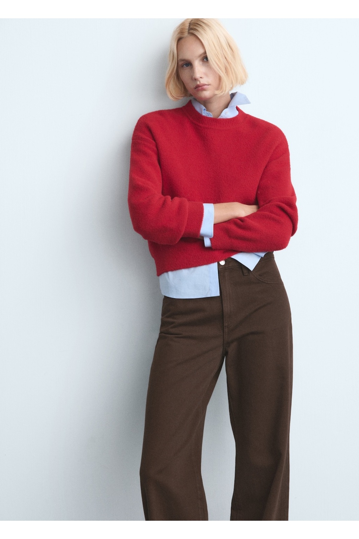 MANGO  Danila wide leg yüksek belli jean - Görsel 6