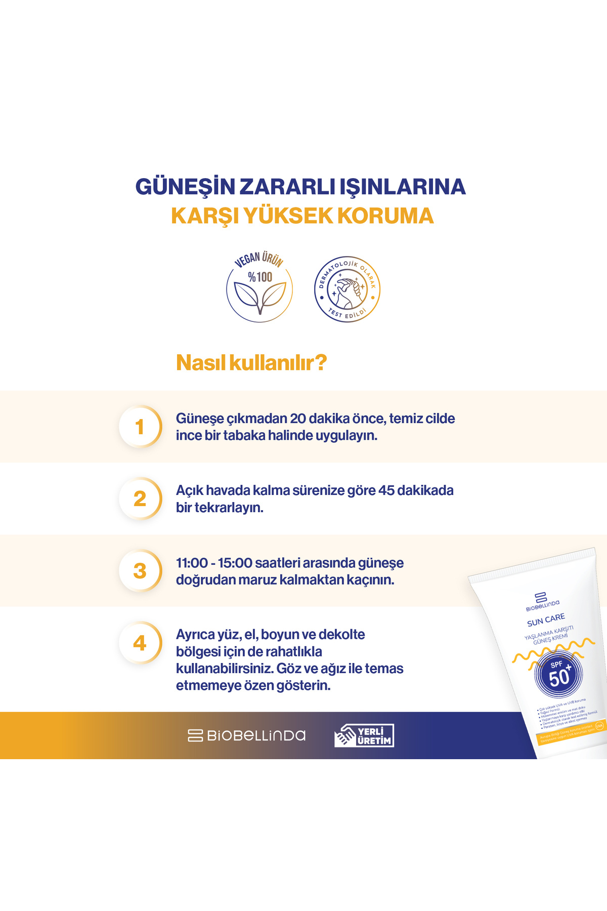 Yaşlanma & Leke Karşıtı Nemlendirici Güneş Kremi +50 Spf 50 ml — BİOB2023-BL136-001 — تصویر 4 از 4