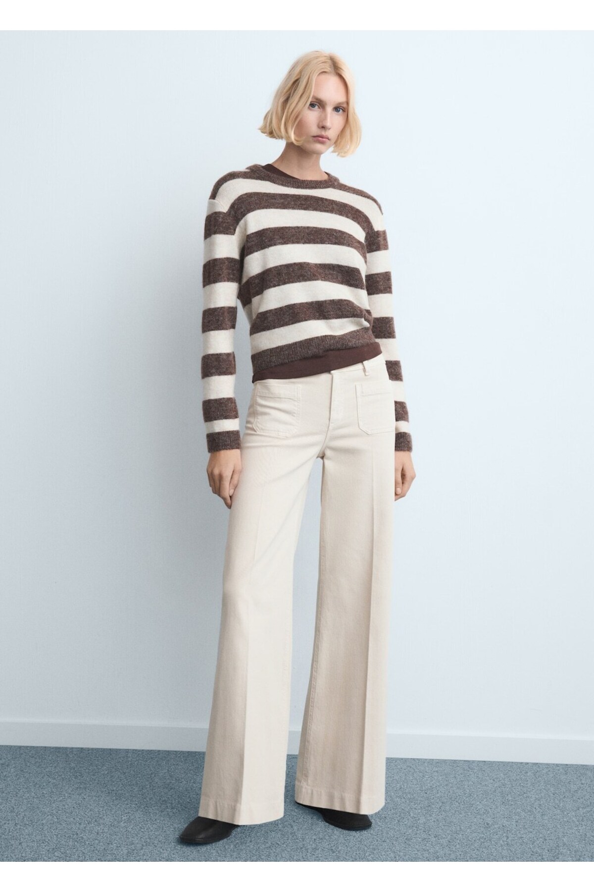 MANGO  Wideleg cepli jean pantolon - Görsel 2