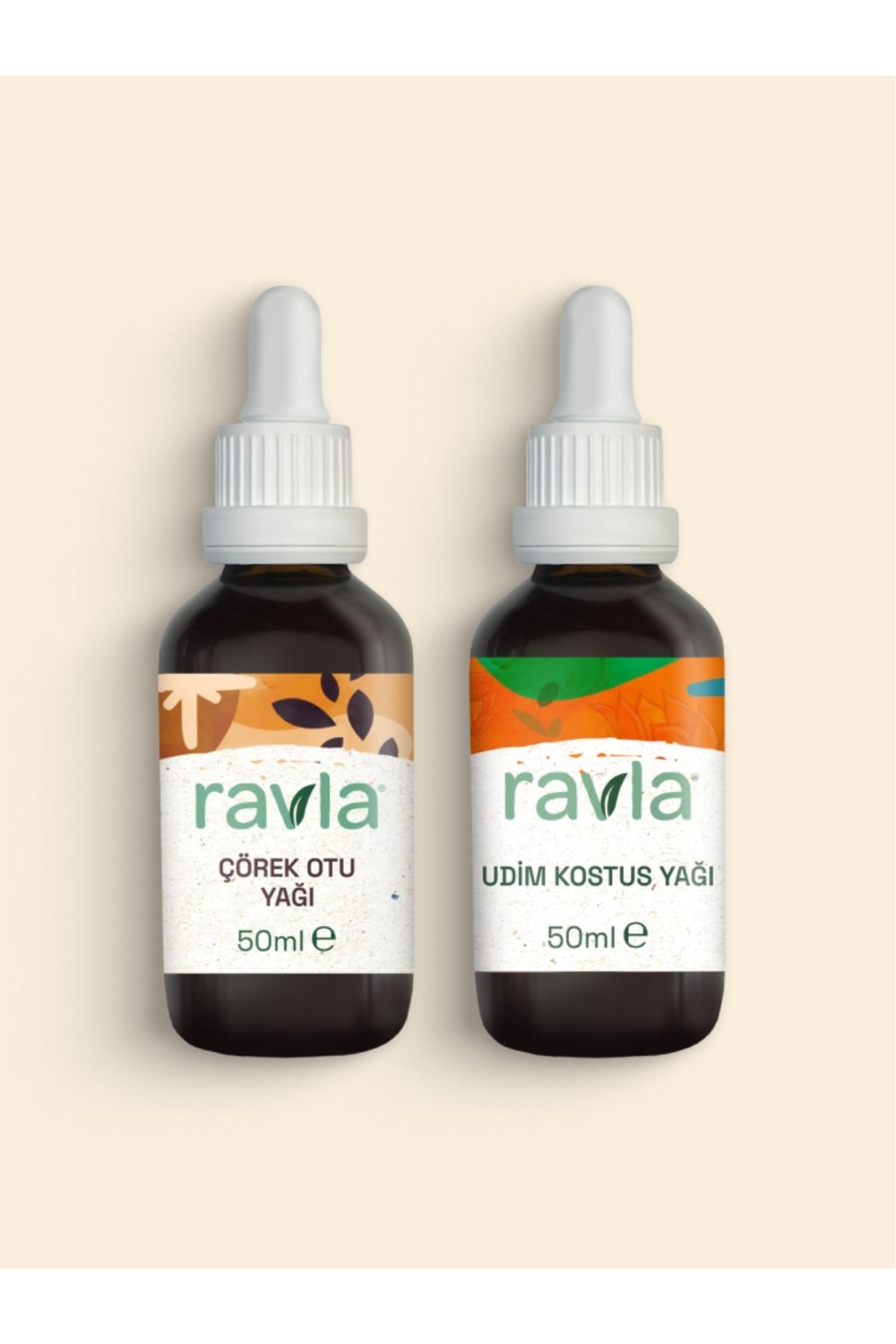 Ravla بسته ۲ عددی - روغن اودیم کوستوس - ۵۰ میلیلیتر / روغن دانه زیره سیاه ۵۰ میلیلیتر — 0704001638728