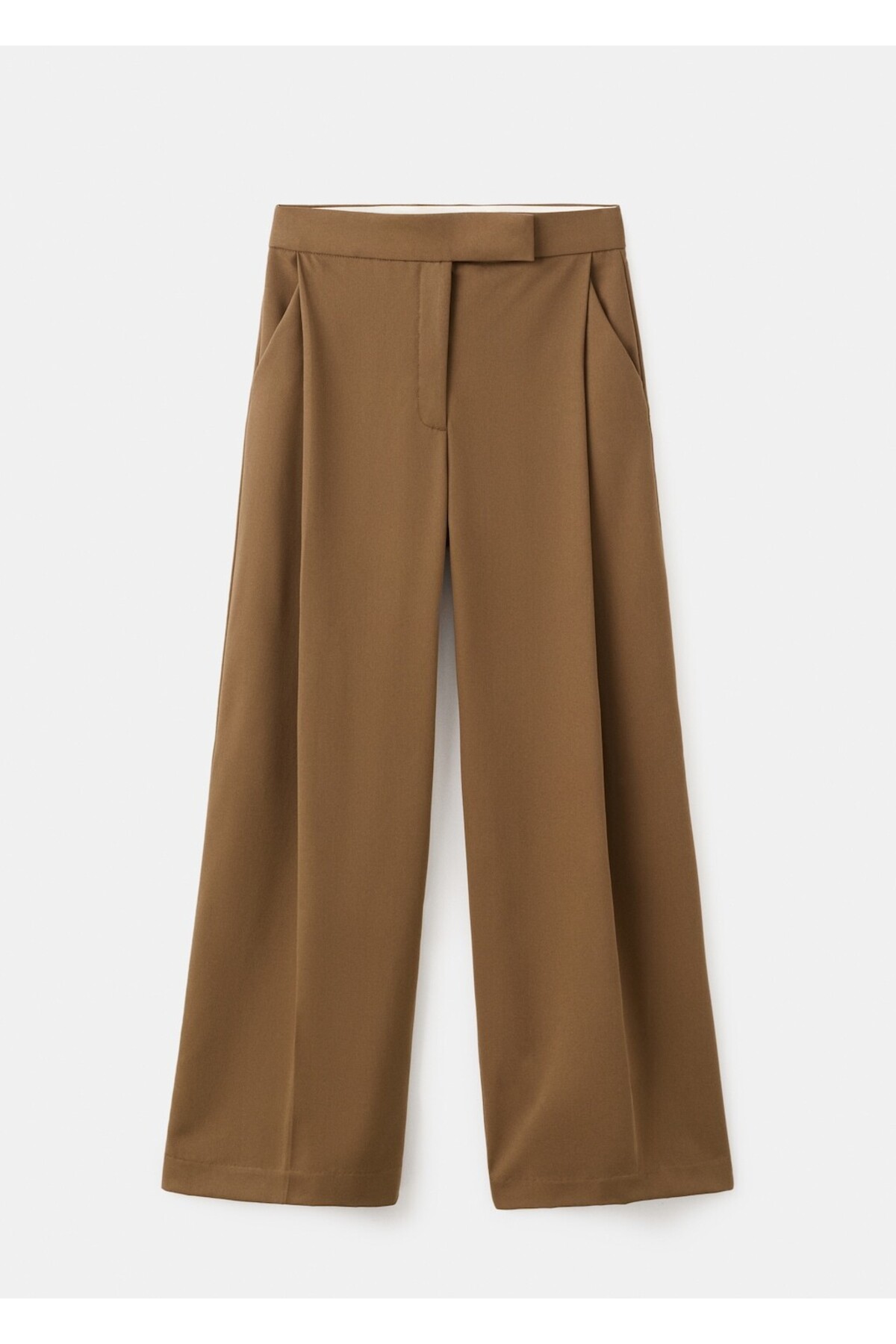 MANGO  Pileli wide leg pantolon - Görsel 3