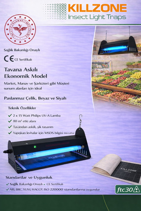 Killzone Ftc30 Sinek Tutucu Efk Cihazı - Siyah