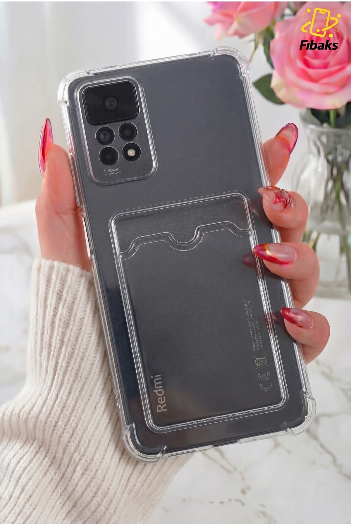 Redmi Note 11 Pro/12 Pro 4G Case Camera Protection Corner Protected Wallet Cover with Back Card Holder
