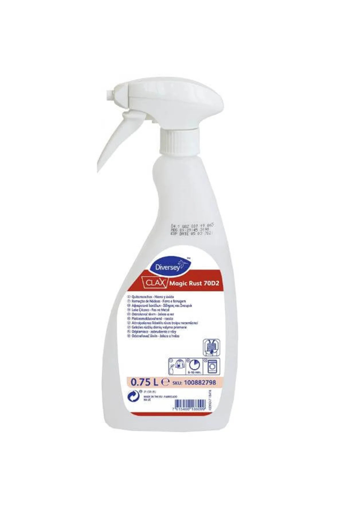 Diversey Clax Magic Rust 70d2 Pas Ve Metal Lekeleri Için Leke