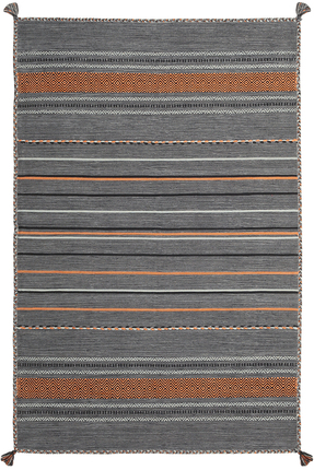 My Home Halı Trb-03 Iskandinav Pamuk Kilim El Dokuma Koyu Gri