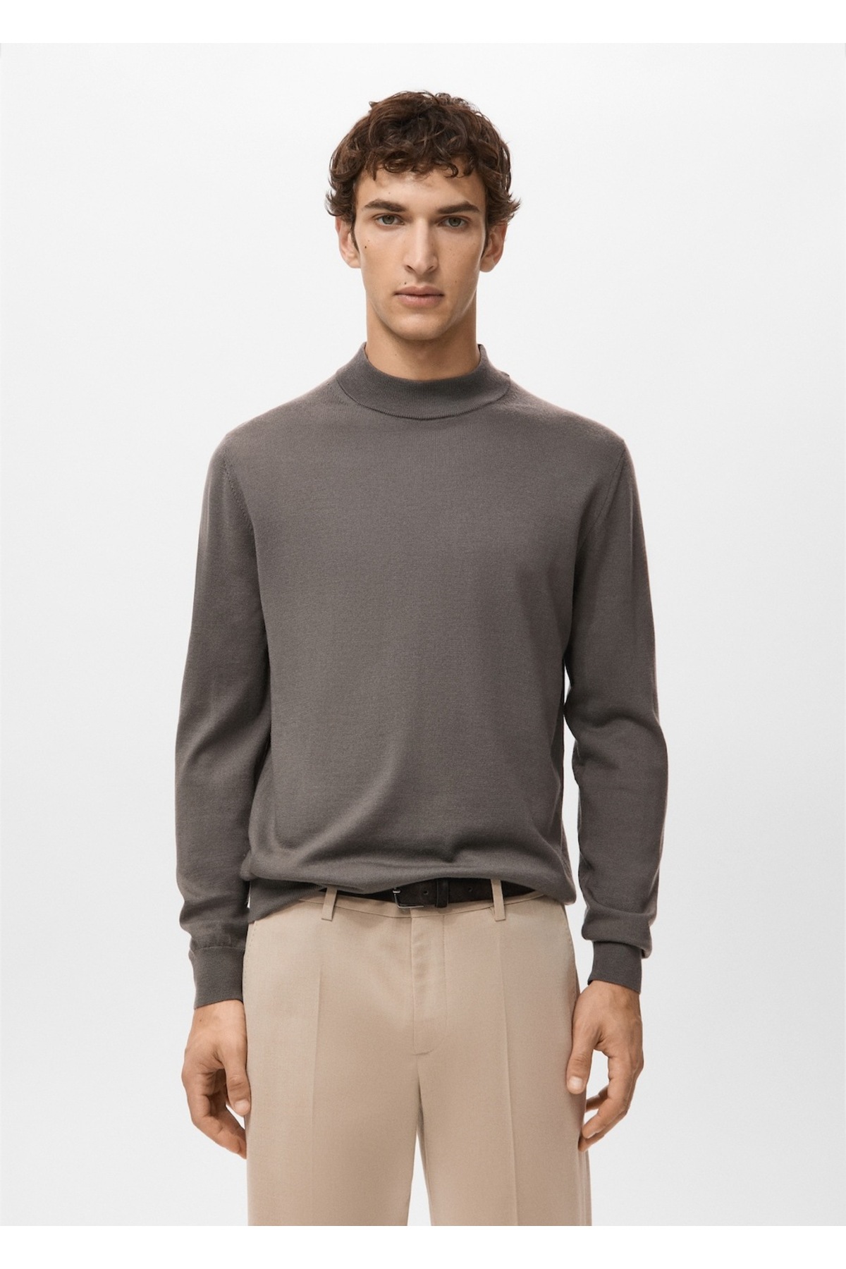 مانگو ژاکت یقه اسکی ۱۰۰٪ پشمی