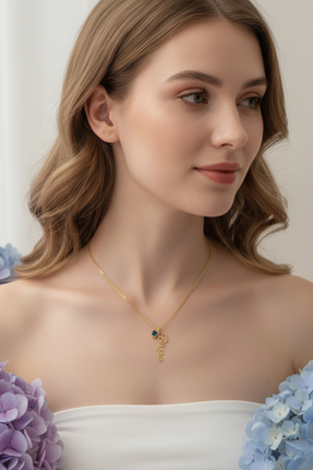 Büşra Çetin 925 Ayar Gümüş Gold Rengi 14 Ayar Altın Kaplama Kişiye Özel İsiml...