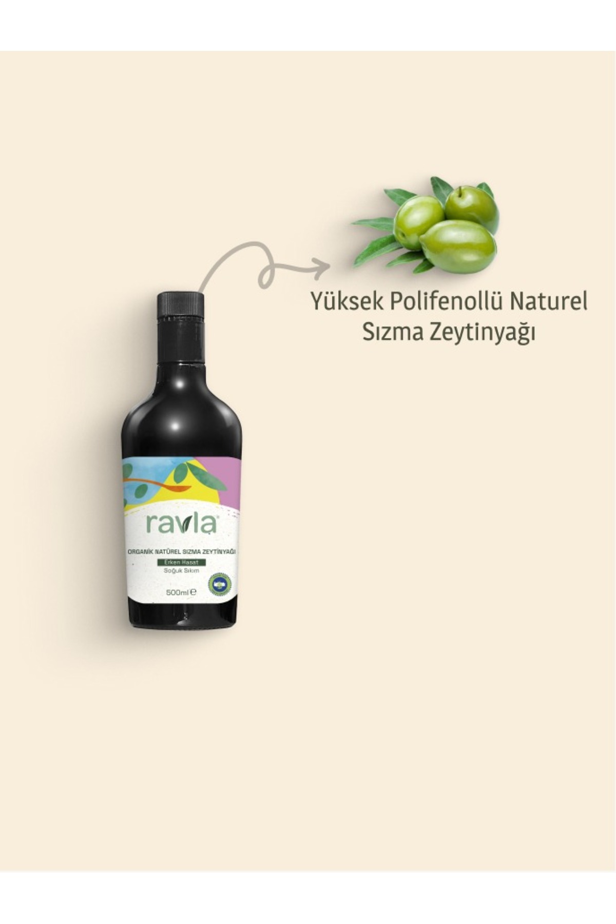 Ravla Kids Organik Erken Hasat Zeytinyağı – İçimlik 500 ml fotoğrafı 3 (önizleme)