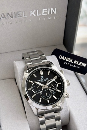 Daniel Klein Özel Kutulu Siyah Kadran Iç Fonksiyonları Aktif 3Atm Erkek Kol S...