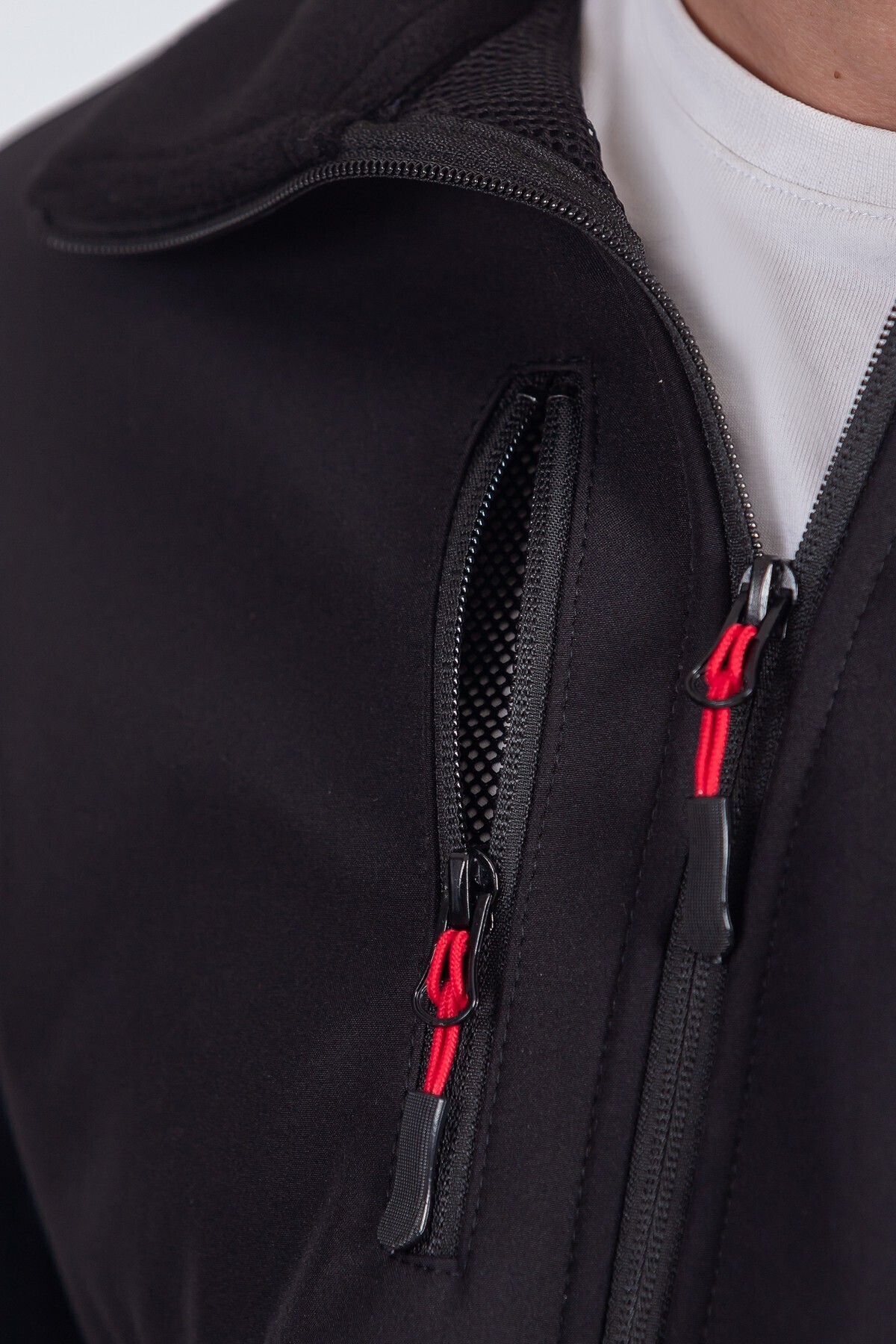 پشم گوسفند تزئینی مردانه Softshell — مشکی VTN25K0002 — تصویر 5 از 5