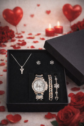 Arzu Butik Kişiye özel harfli gümüş kadın kol saati, saat bileklik kolye küpe...