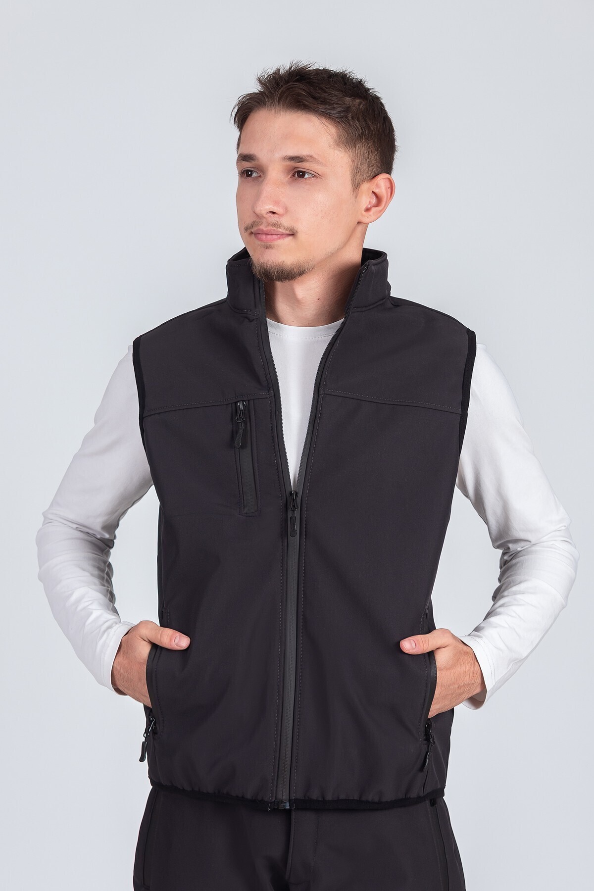 NO NAME  Softshell Dik Yaka Erkek Yelek