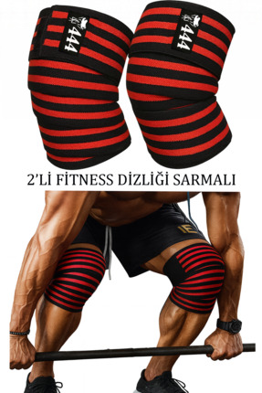 GAZELMANYA Diz Bandajı 2’li Fitness Dizliği Ağırlık Dizliği Fitness Knee Wrap...