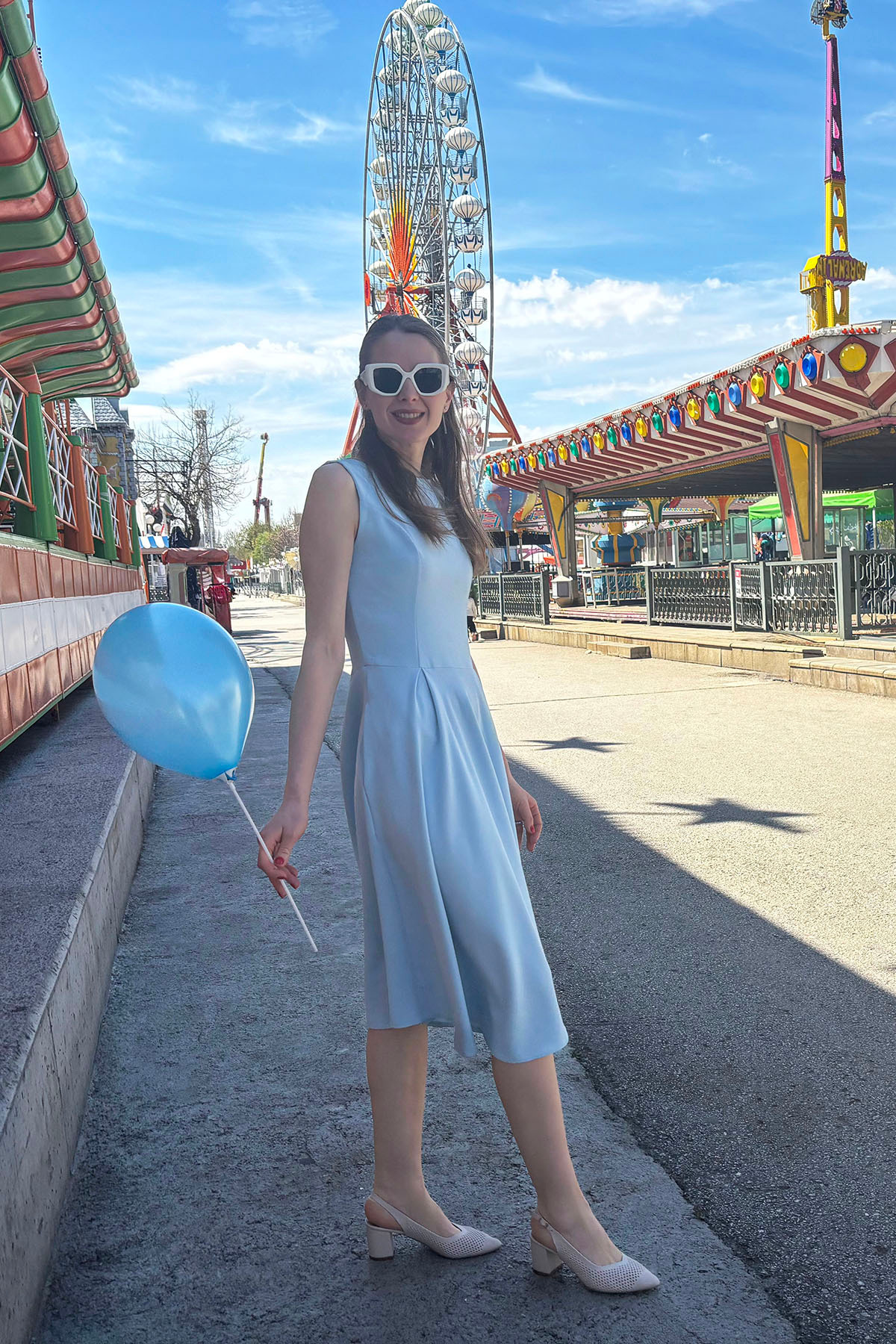 GÖNDERİ(R)  Kadın Krem Orta Kalın Topuklu Arkası Açık Ayakkabı - Görsel 4