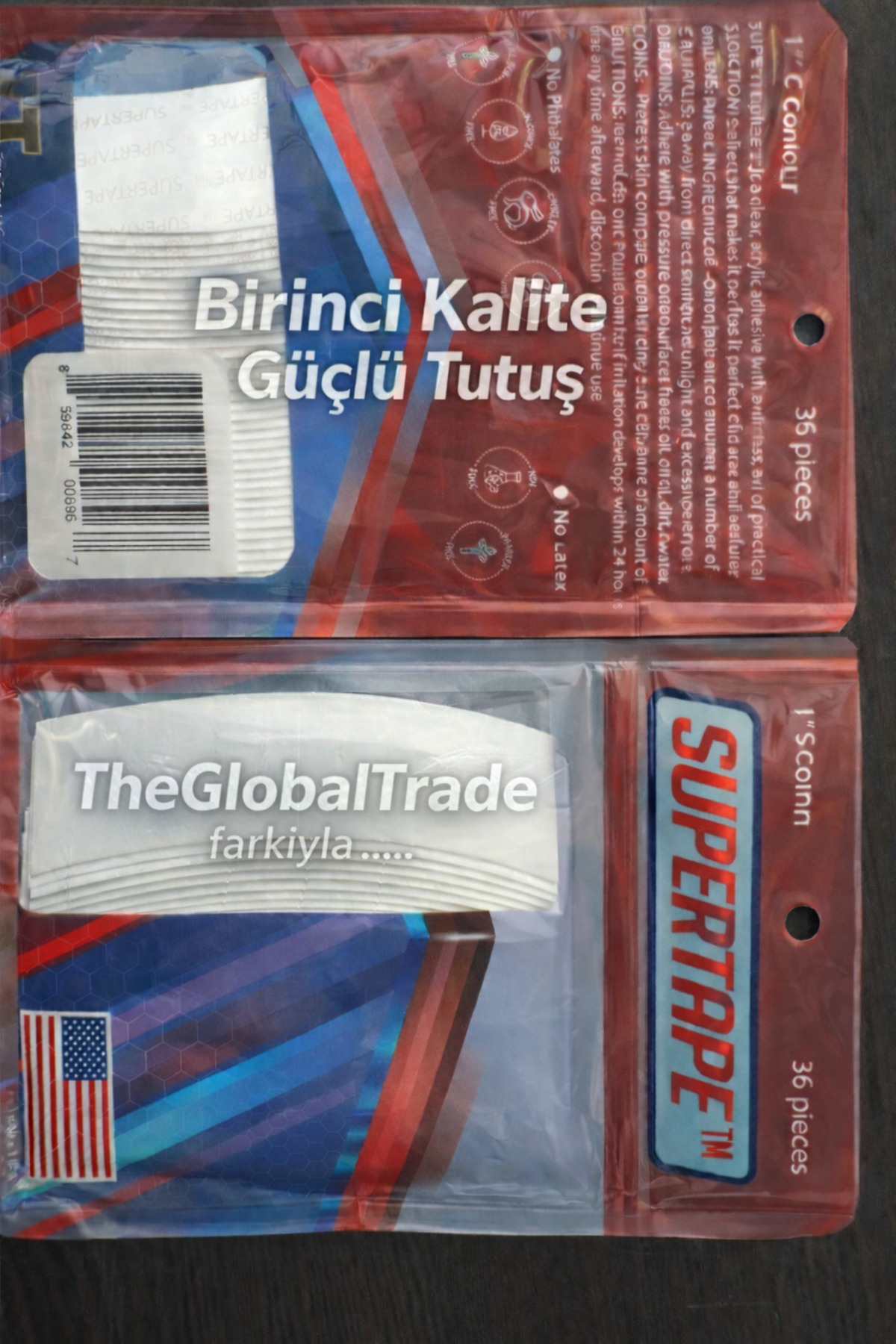 SuperTape Protez Saç Bandı Oval (2cm x 7,5 cm)1 Paket 36'lı — STC