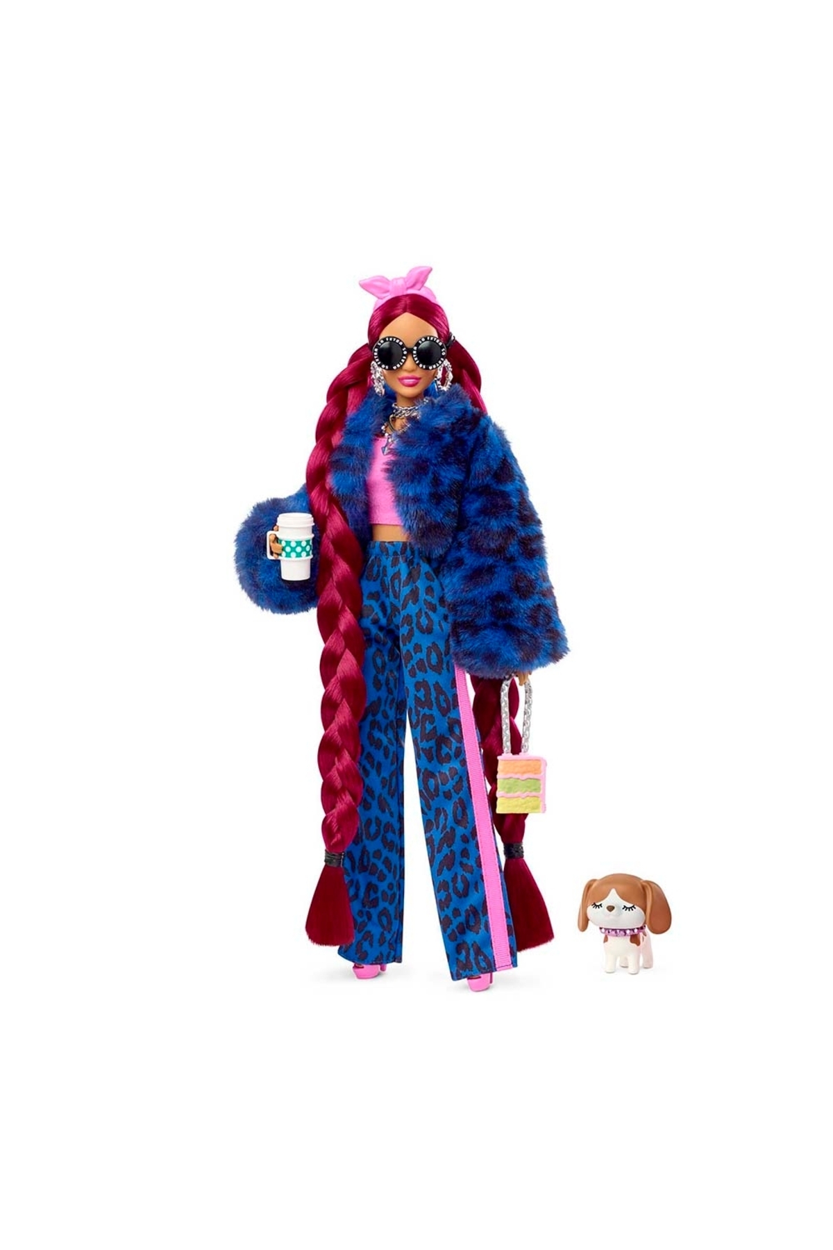 Barbie Extra Pembe Bandanalı Bebek HHN09 fotoğrafı 2 (önizleme)