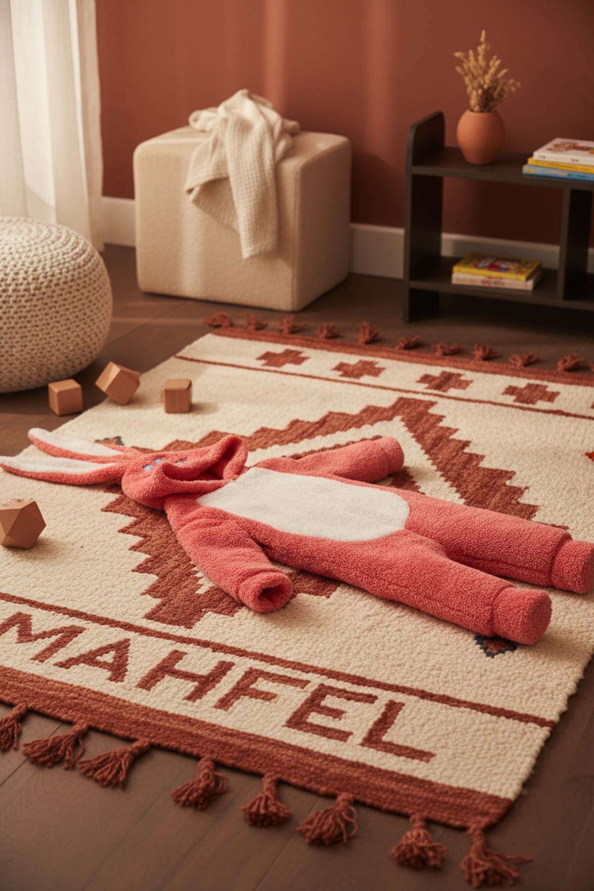 MAHFEL Welsoft Kırmızı Desenli Kışlık Peluş Uyku Tulumu 1–6 Yaş fotoğrafı 4 (önizleme)