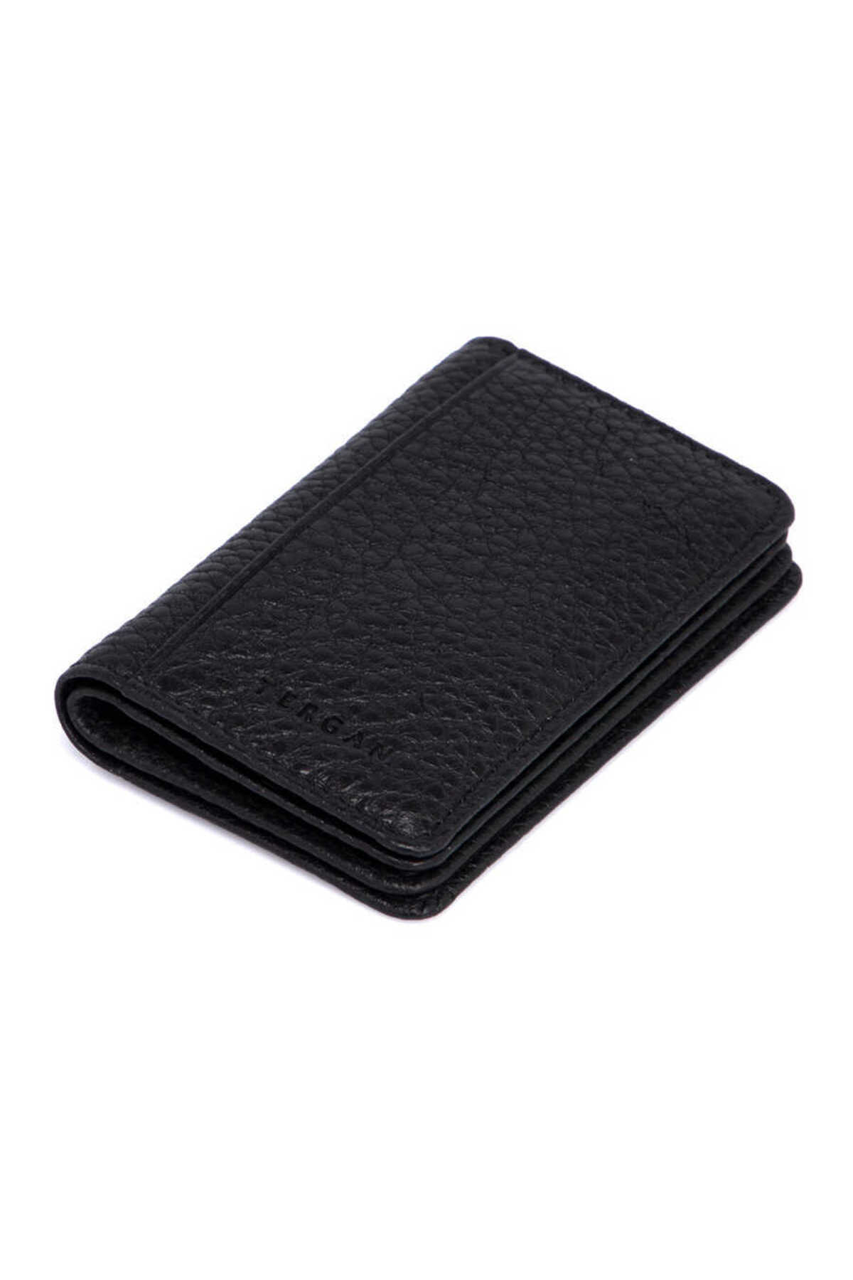 Tergan Siyah Hakiki Deri Unisex Kredi Kartlık - S1KK00001601-A41