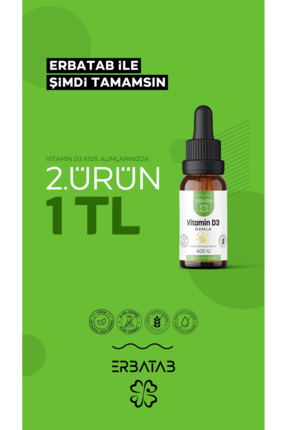 Erbatab D3 Kıds 20 ml