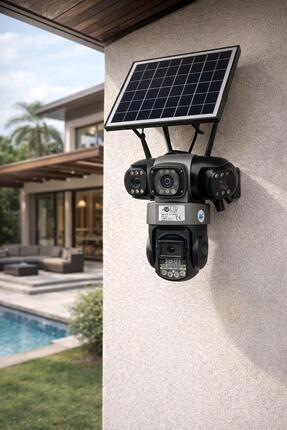 Casacop V380PRO-Q10-4G-SOLAR-DÖRT KAMERALI BAHÇE VE GÜVENLİK KAMERASI