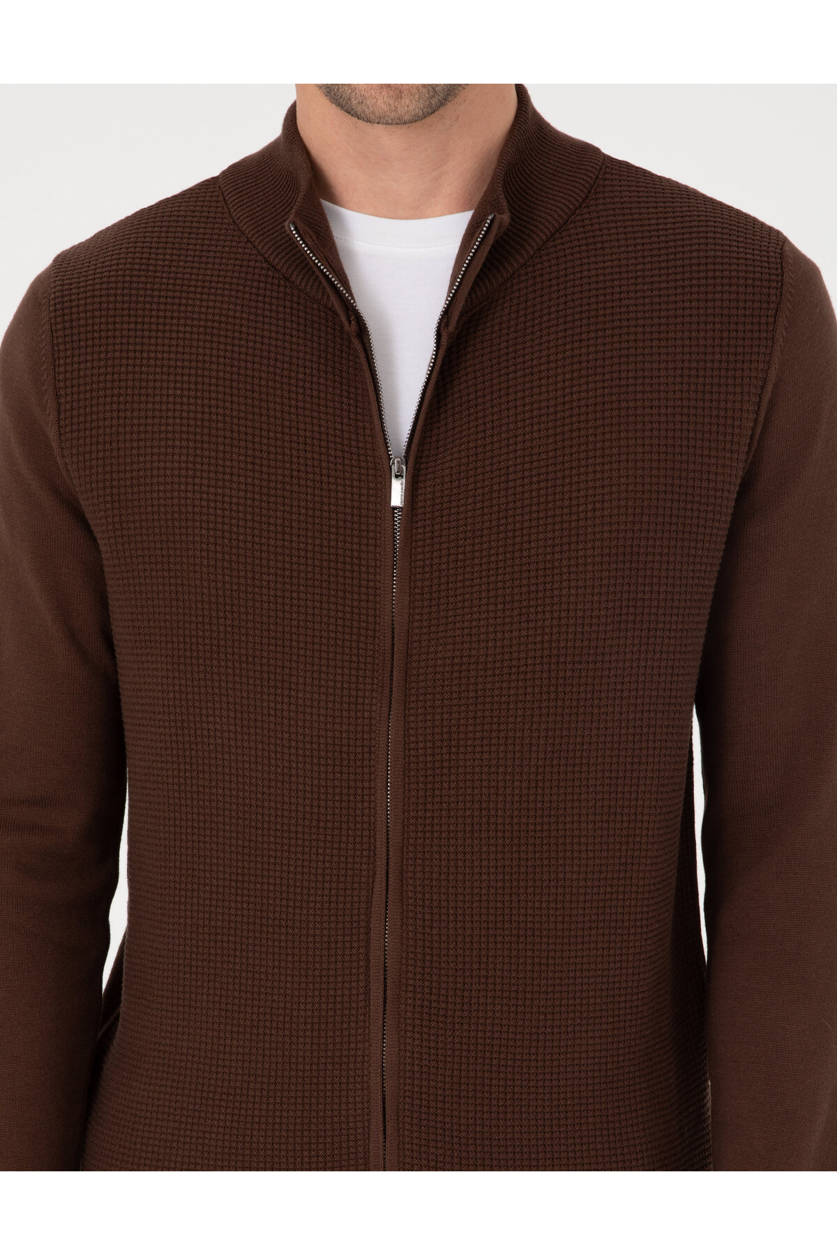 ژاکت کشی مردانه راسته آستین بلند | پیر کاردین Pierre Cardin 50317341 - تصویر 6