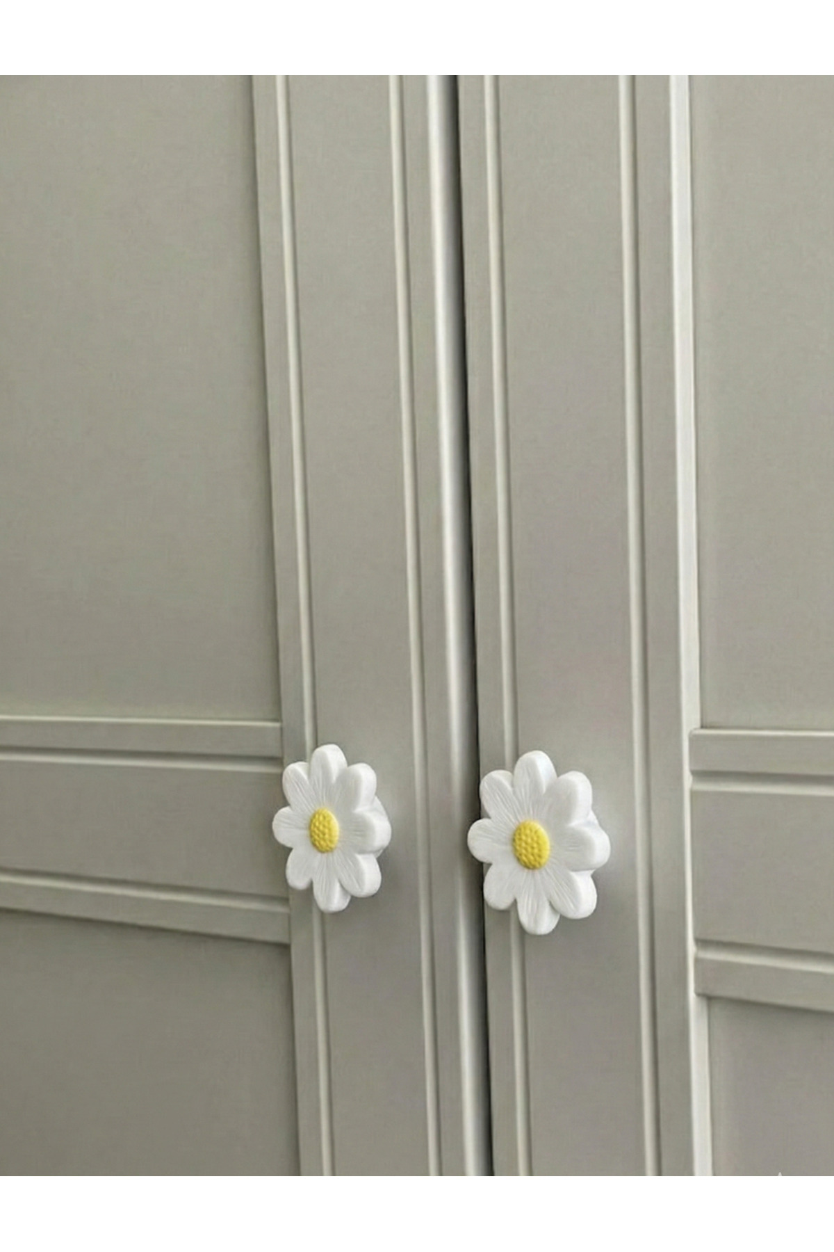 Rekatech Design Papatya Model Çocuk ve Bebek Odası Çekmece Dolap Kulpu fotoğrafı 2 (önizleme)