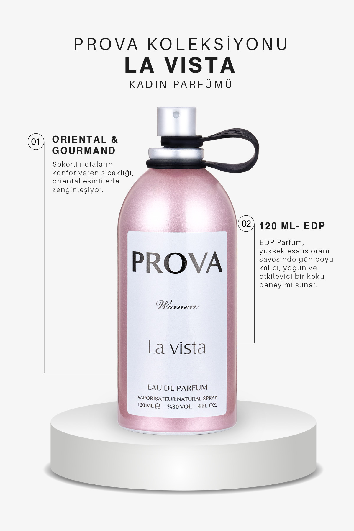 La Vista Ve L'imperial Edp Kadın Parfüm Seti — PRO8696601119665EDP — تصویر 5 از 6
