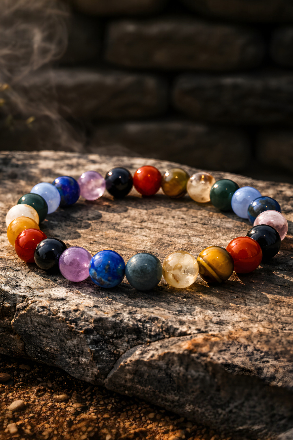 7 Chakra Natural Stone Bracelet