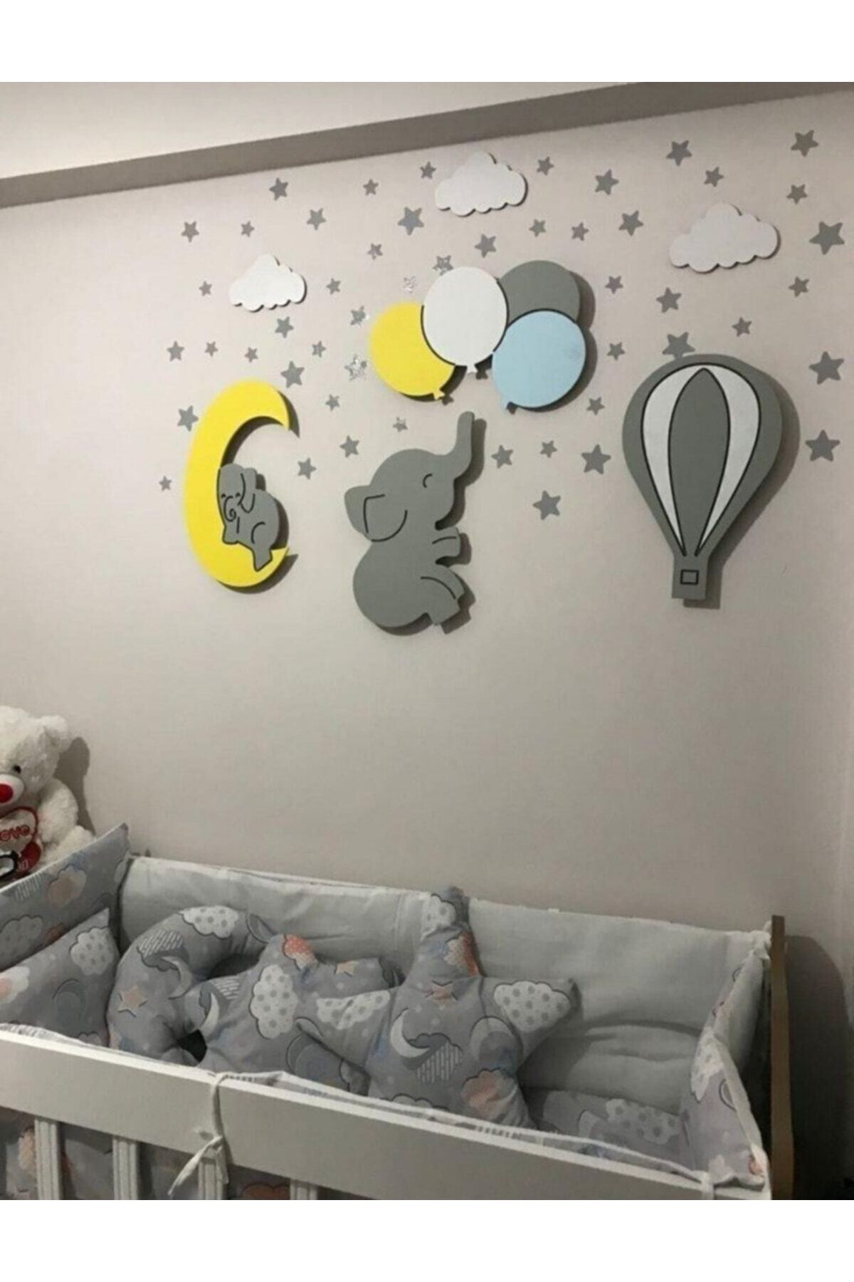 ARSERGROUP Bebek/çocuk Odası Ahşap Dekoratif Aydınlatma Bebek Hediyelik fotoğrafı 2 (önizleme)