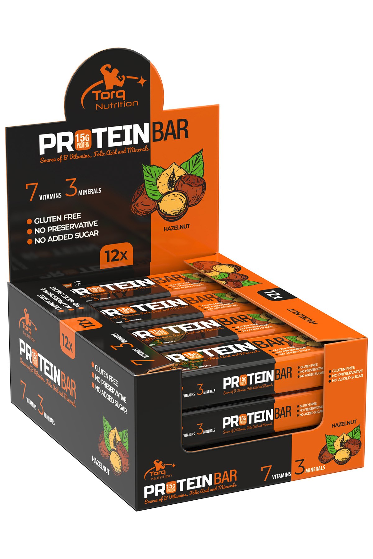 Torq Nutrition Protein Bar Fındık (50 GR X 12 ADET) - Fiyatı, Yorumları