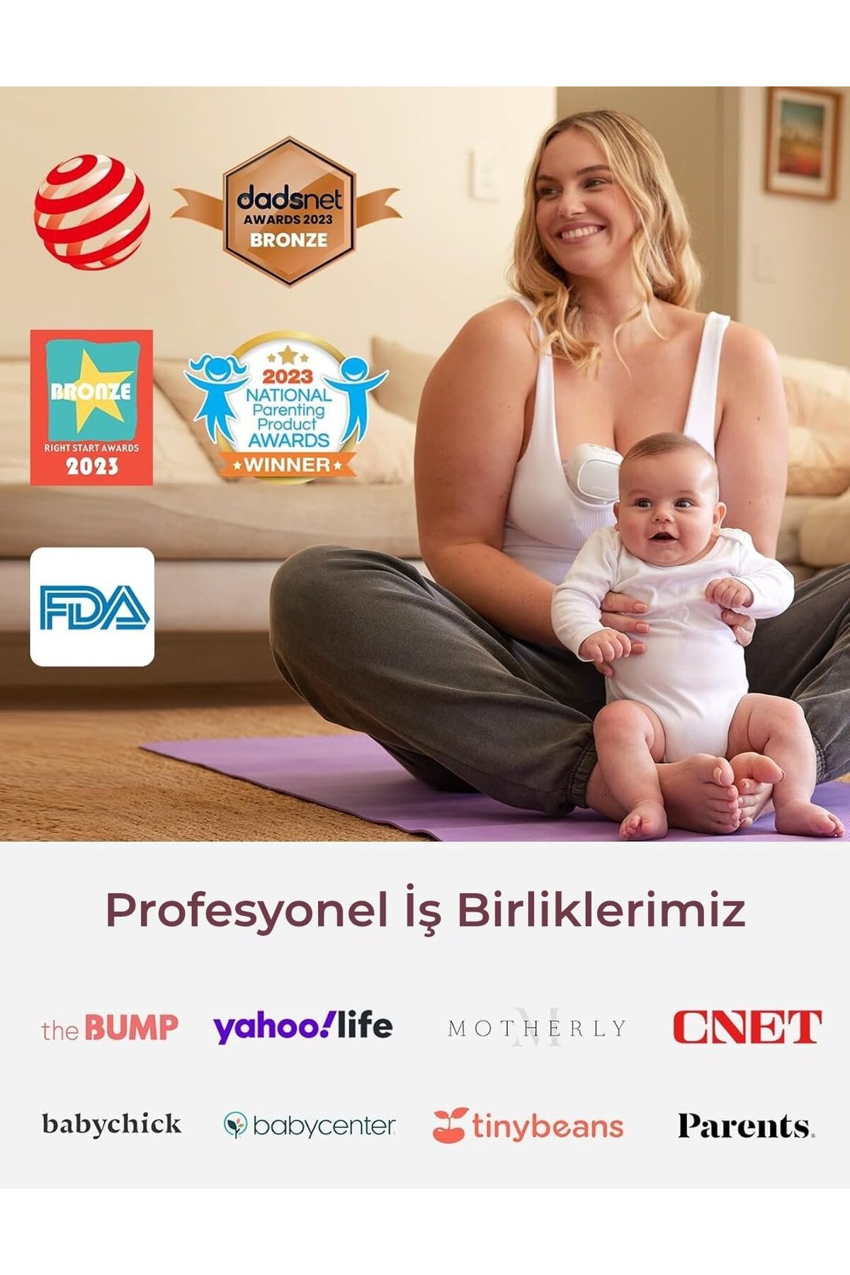 Momcozy S9 Pro Taşınabilir Göğüs Pompası (1 Adet, Gri) fotoğrafı 7 (önizleme)