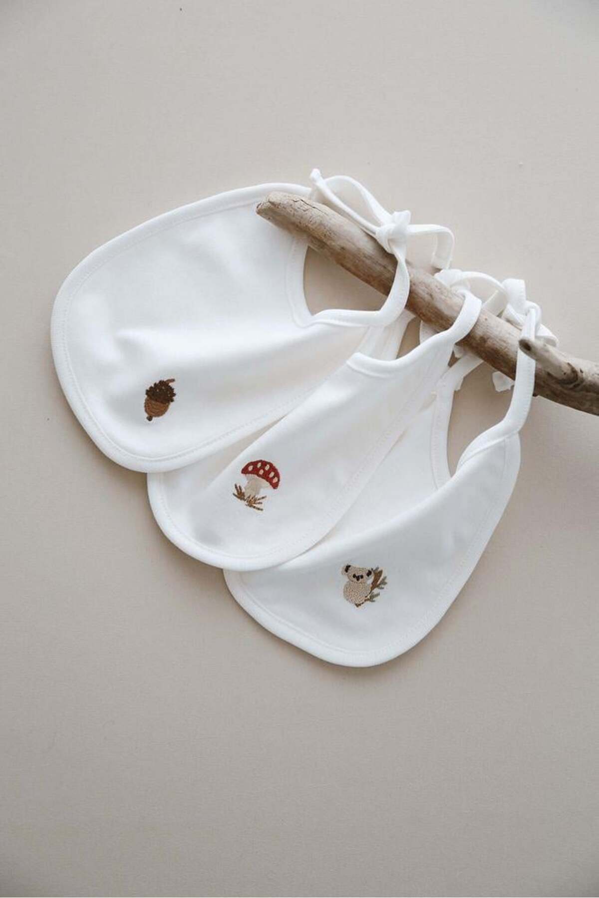 OhlalaKoala 3lü Biyeli Bebek Önlüğü 0-3 Ay Model 1 fotoğrafı 3 (önizleme)