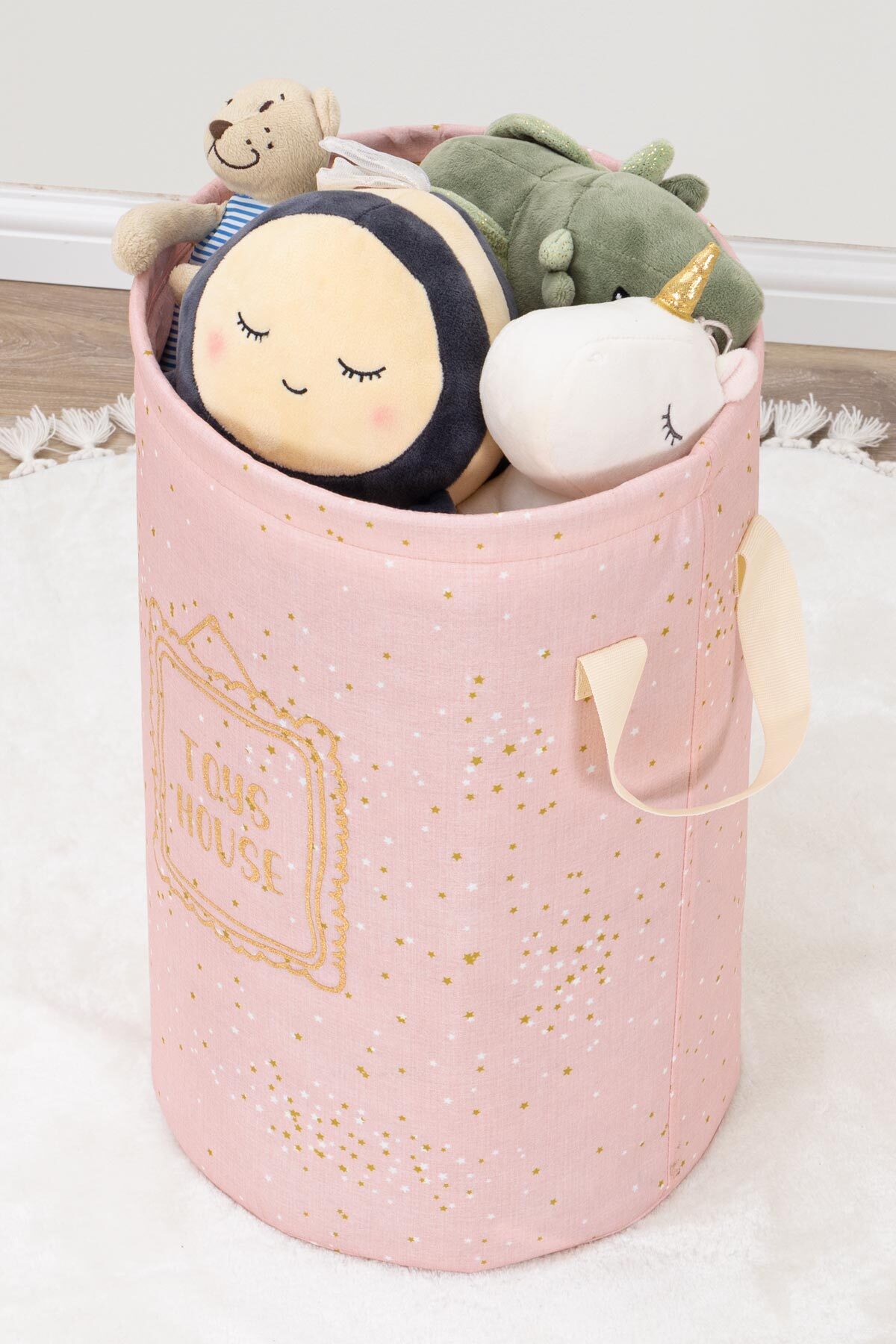 ALAS Bebek Yuvarlak Torbalı Oyuncak-Kirli Çamaşır Sepeti fotoğrafı 2 (önizleme)