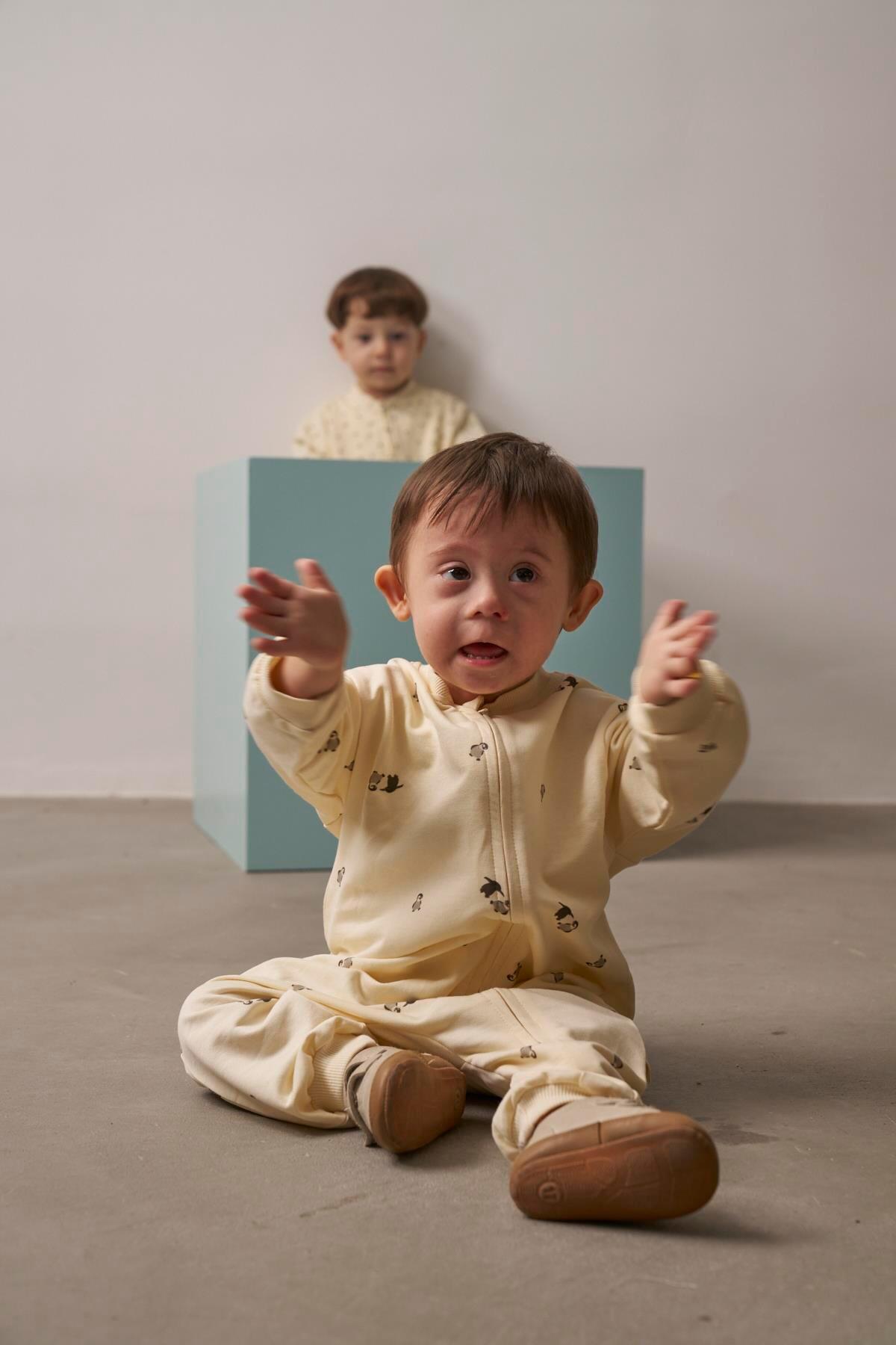 Oh La La Koala For Little Ones Little Penguin Fermuarlı Baby Tulum fotoğrafı 5 (önizleme)