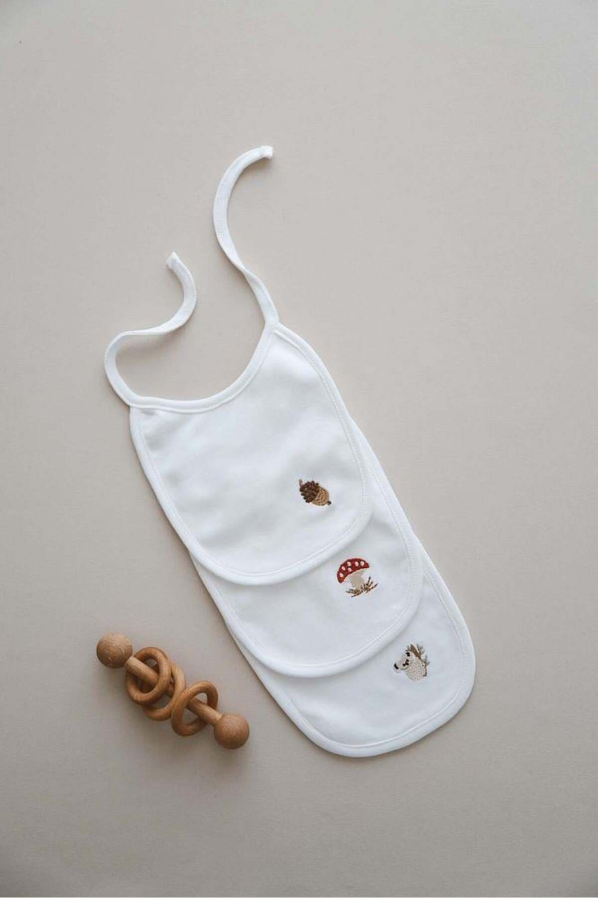 OhlalaKoala 3lü Biyeli Bebek Önlüğü 0-3 Ay Model 1 fotoğrafı 4 (önizleme)