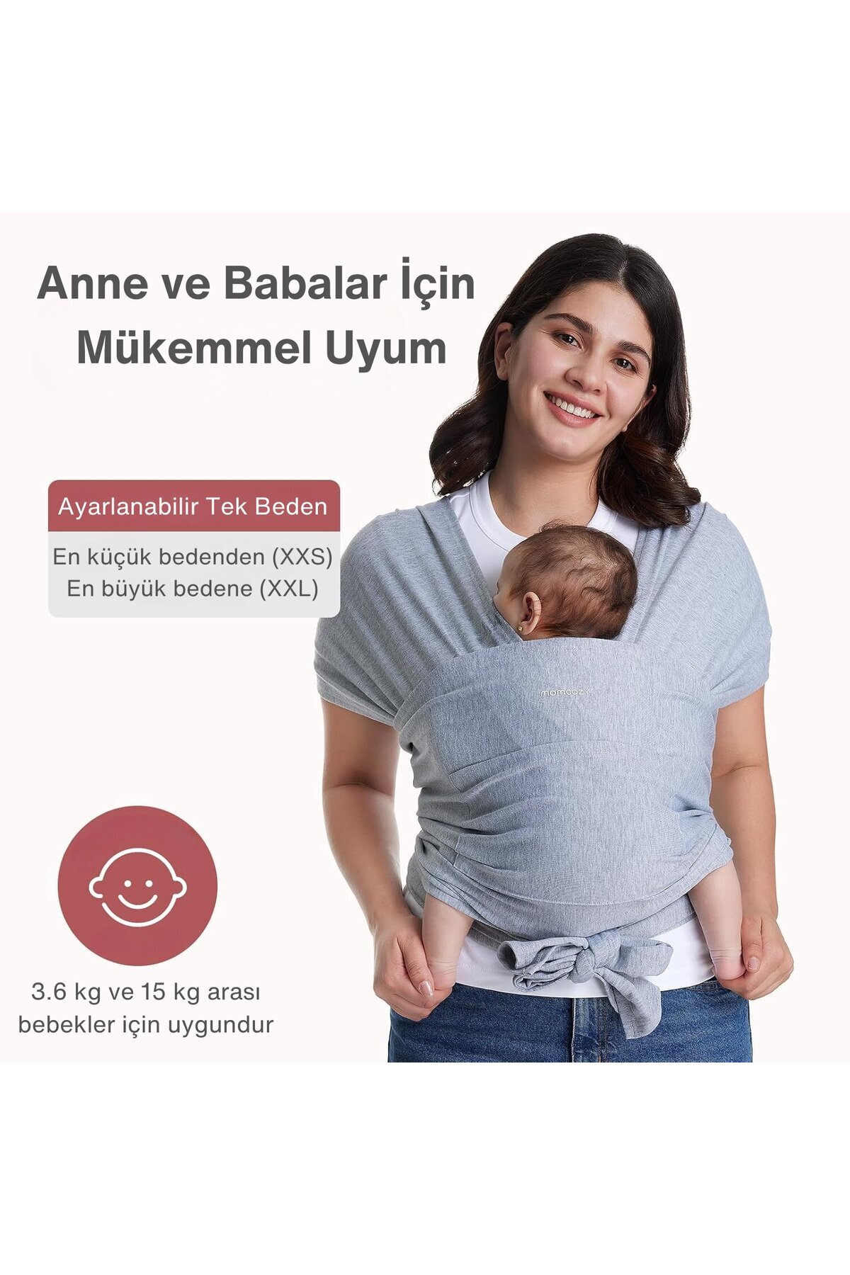 Momcozy Bebek Taşıma Örtüsü ( Sling ) fotoğrafı 3 (önizleme)