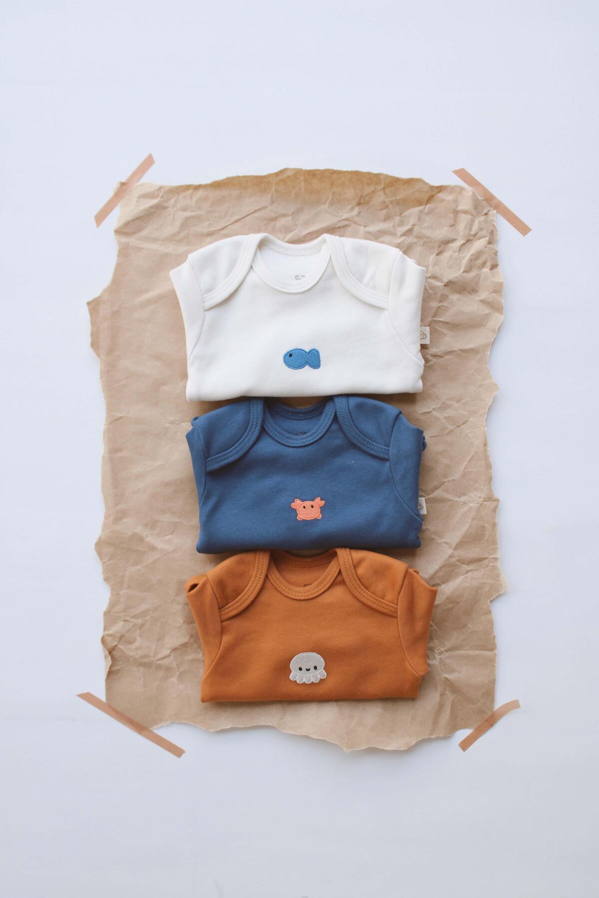 OhlalaKoala 3lü Nakışlı Çıt Çıtlı Uzun Kollu Body Zıbın Set Model 4 fotoğrafı 4 (önizleme)