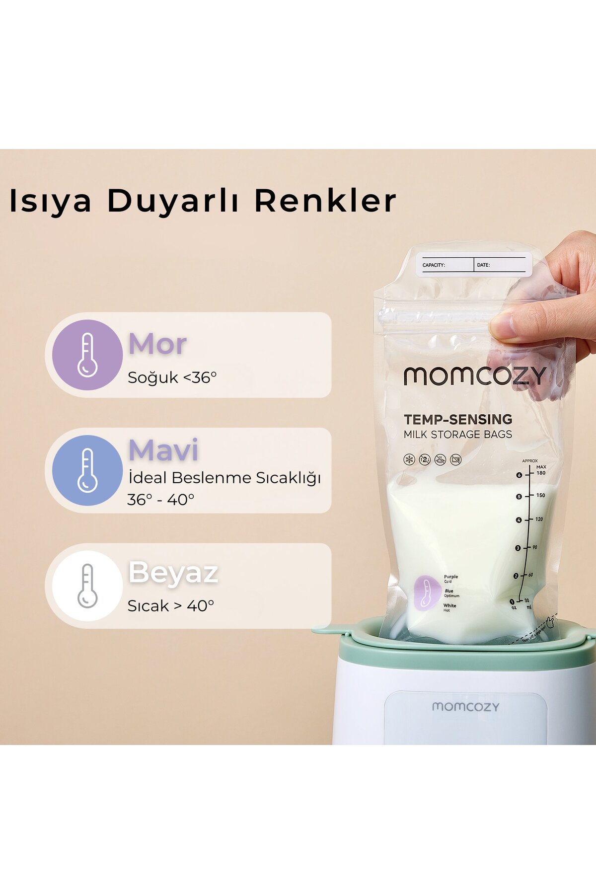 Momcozy Süt Saklama Poşeti ( 50 Adet ) fotoğrafı 3 (önizleme)