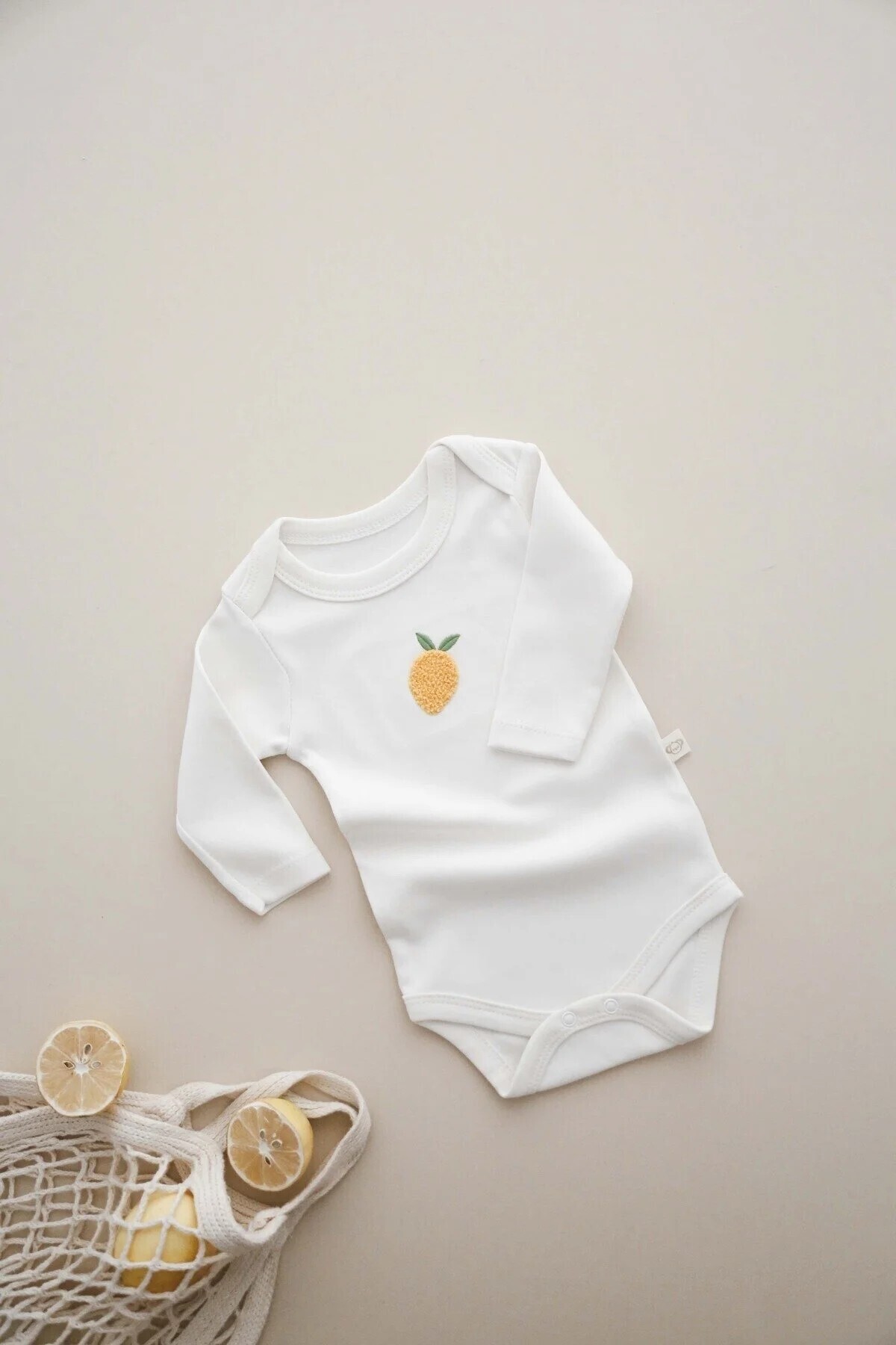 OhlalaKoala Limon Nakışlı Uzun Kollu Body fotoğrafı 5 (önizleme)