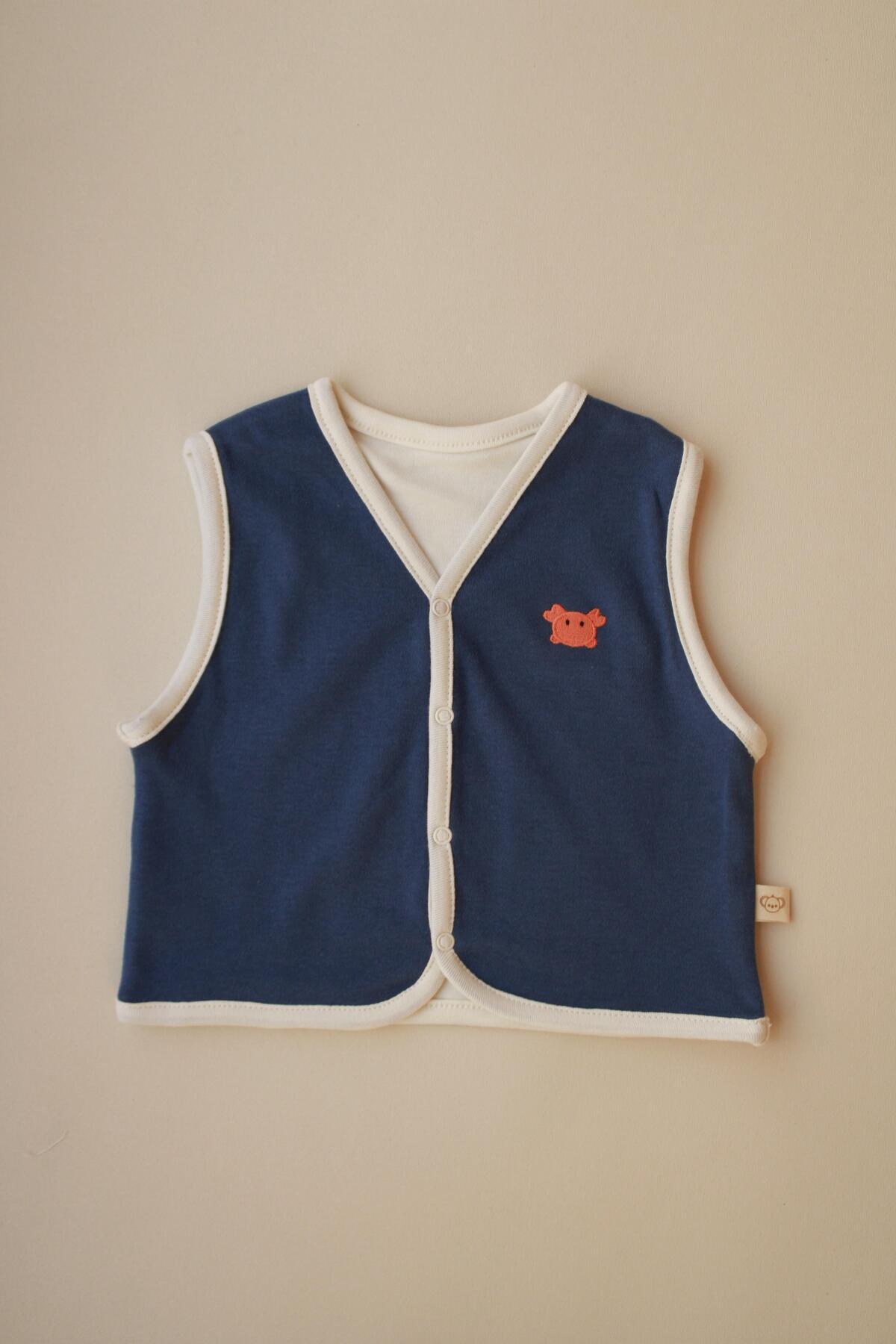 Oh La La Koala For Little Ones Yengeç Nakışlı Çift Taraflı Yelek fotoğrafı 4 (önizleme)