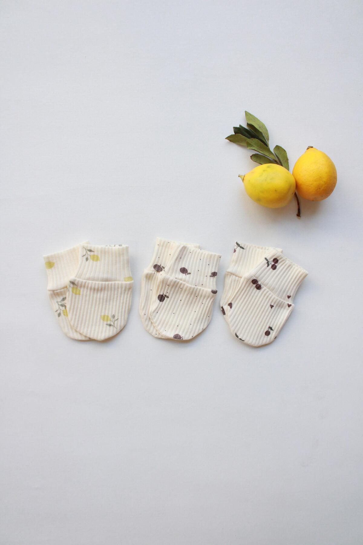 Oh La La Koala For Little Ones Mona Serisi 3lü Krem Rengi Yenidoğan Eldiven Set fotoğrafı 4 (önizleme)