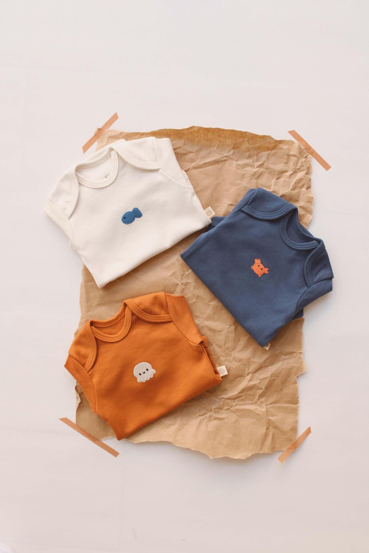 OhlalaKoala 3lü Nakışlı Çıt Çıtlı Uzun Kollu Body Zıbın Set Model 4 fotoğrafı 6 (önizleme)